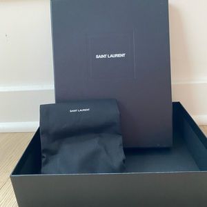 Saint Laurent box and sunglass case dust bag